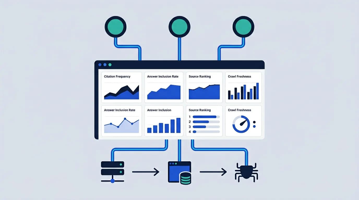 AI visibility dashboard with prerendering and answer-engine extraction overlays.