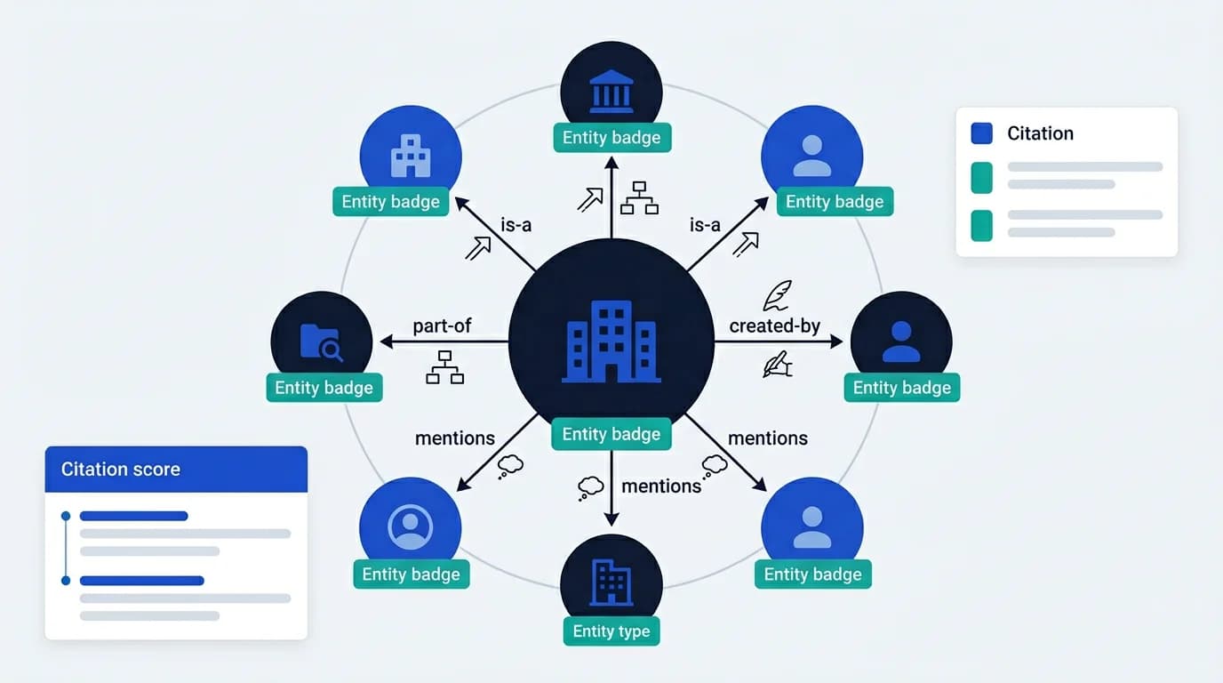 Entity SEO and citation readiness for AI search, answer engines, and machine-readable source quality.