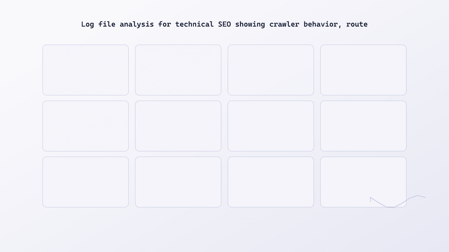 Route-family crawl matrix comparing bot attention across priority pages, low-value routes, errors, and redirects.