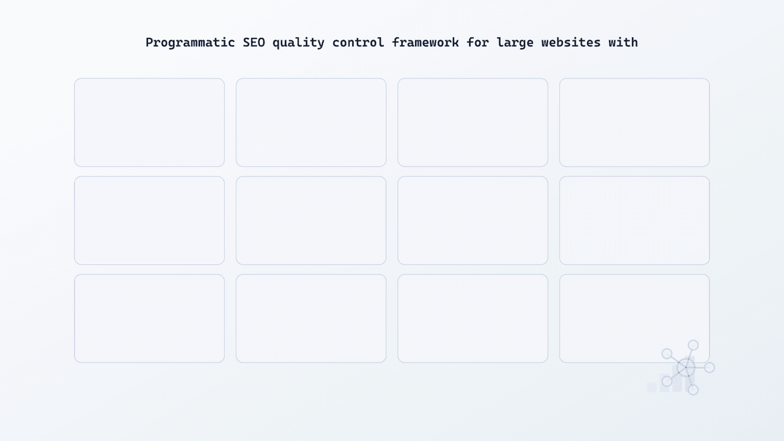 Quality threshold matrix showing index-worthy pages, weak template variants, and route-family launch criteria.