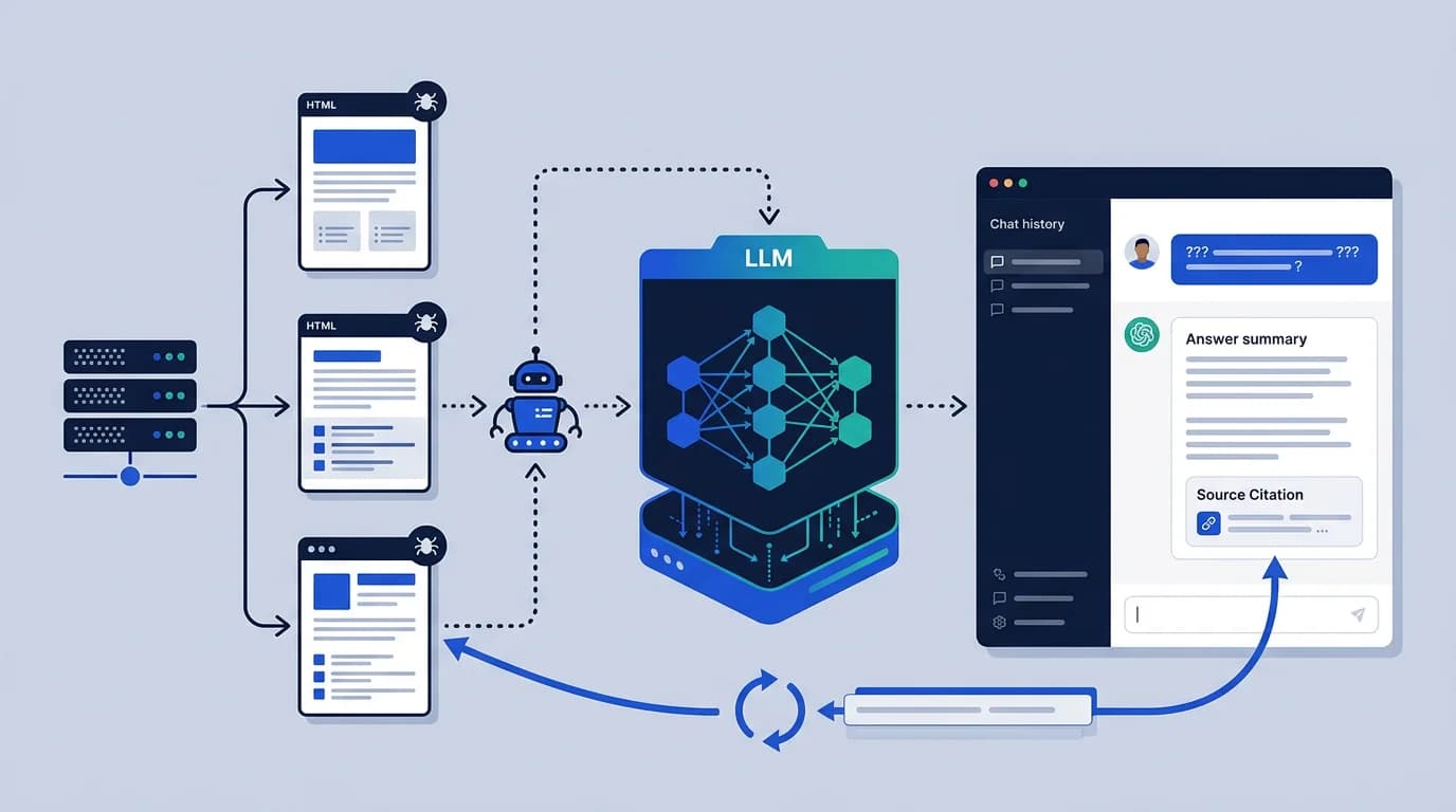 SEO for ChatGPT dashboard with deterministic HTML and prerendering layers.