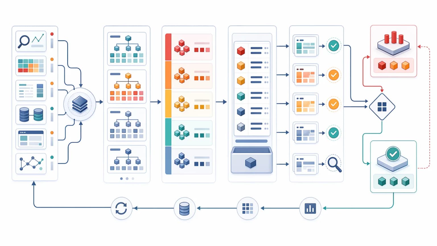 Alert triage workflow showing route-family grouping, severity bands, validation samples, escalation branches, and recovery confirmation.