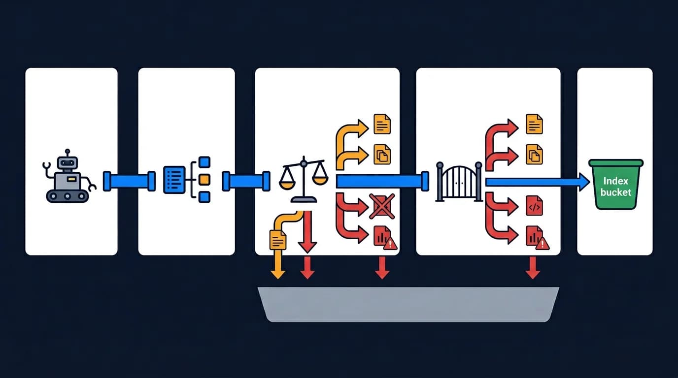Crawled but not indexed diagnosis for JavaScript-heavy websites and prerendering systems.